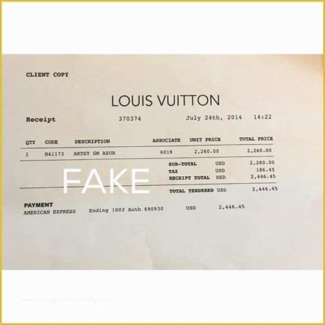 louis vuitton receipt font|printing a Louis Vuitton receipt.